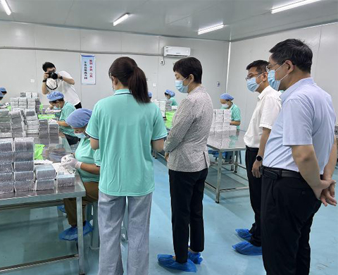 平顶山市市委常委、统战部部长刘颖一行莅临河南瑞迪康参观调研