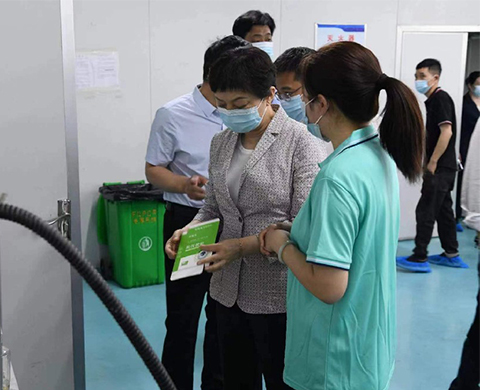 平顶山市市委常委、统战部部长刘颖一行莅临河南瑞迪康参观调研