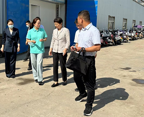 平顶山市市委常委、统战部部长刘颖一行莅临河南瑞迪康参观调研